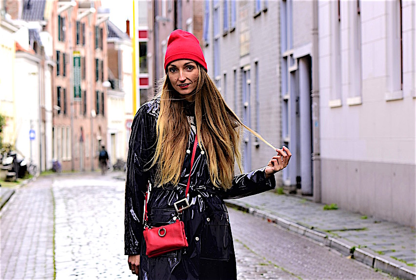 vinyl raincoat